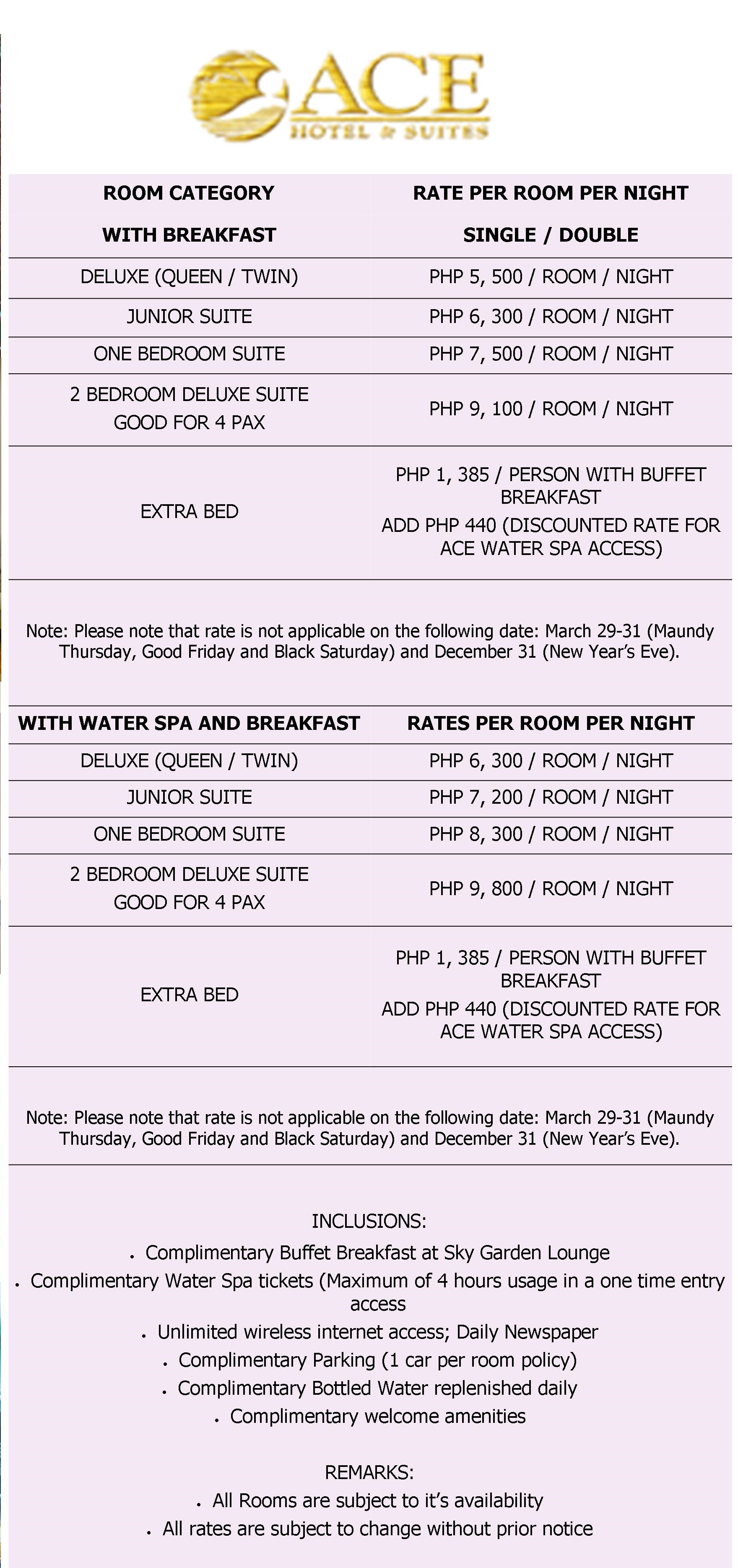 Ace Hotel Suites Smartway Travel And Tours Inc